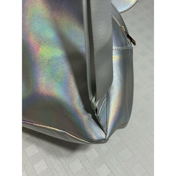 Minnie Mouse Disney 100 Platinum Small Silver Iridescent Bioworld Bag Backpack main image 4